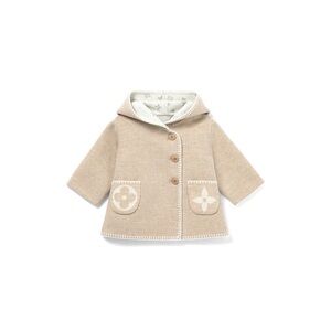 NWT Louis Vuitton Beige Hooded 2 Pocket Coat 6M